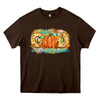 Chocolate Brown with god all things are possible Heavy Core Tee - CowGirlArtShop