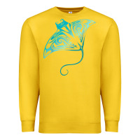 Lemon hawaii tribal manta ray hawaiian shirt shark lover t shirt Premium Sweatshirt - linhVisuals
