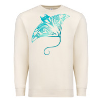 Sandshell hawaii tribal manta ray hawaiian shirt shark lover t shirt Premium Sweatshirt - linhVisuals