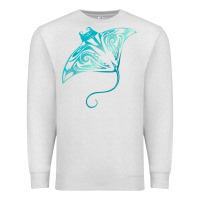 Oatmeal Heather hawaii tribal manta ray hawaiian shirt shark lover t shirt Premium Sweatshirt - linhVisuals