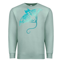 Seafoam hawaii tribal manta ray hawaiian shirt shark lover t shirt Premium Sweatshirt - linhVisuals