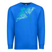 True Royal hawaii tribal manta ray hawaiian shirt shark lover t shirt Premium Sweatshirt - linhVisuals