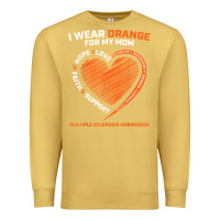 Antique Gold i wear orange for my mom ms multiple sclerosis awareness t shirt Premium Sweatshirt - linhVisuals