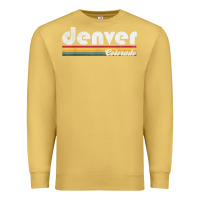 Antique Gold denver colorado vintage 70's 80's retro style men women t shirt Premium Sweatshirt - linhVisuals