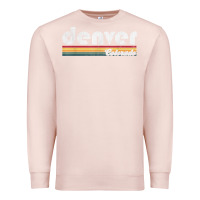 Pale Pink denver colorado vintage 70's 80's retro style men women t shirt Premium Sweatshirt - linhVisuals