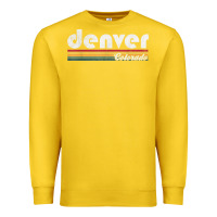 Lemon denver colorado vintage 70's 80's retro style men women t shirt Premium Sweatshirt - linhVisuals