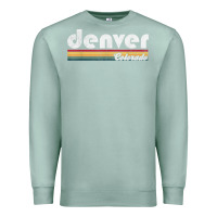 Seafoam denver colorado vintage 70's 80's retro style men women t shirt Premium Sweatshirt - linhVisuals