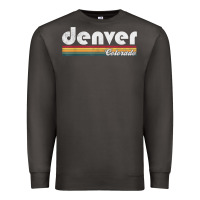 Smoke denver colorado vintage 70's 80's retro style men women t shirt Premium Sweatshirt - linhVisuals