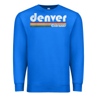 True Royal denver colorado vintage 70's 80's retro style men women t shirt Premium Sweatshirt - linhVisuals