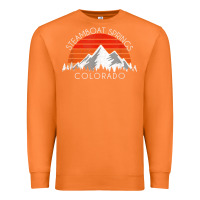 Carrot retro vintage steamboat springs colorado distressed t shirt Premium Sweatshirt - linhVisuals