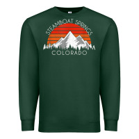 Retro Vintage Steamboat Springs Colorado Distressed T Shirt Premium Sweatshirt | Teevron