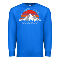 True Royal retro vintage steamboat springs colorado distressed t shirt Premium Sweatshirt - linhVisuals