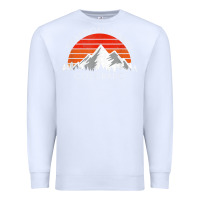 White retro vintage steamboat springs colorado distressed t shirt Premium Sweatshirt - linhVisuals