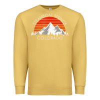 Antique Gold retro vintage steamboat springs colorado distressed t shirt Premium Sweatshirt - linhVisuals