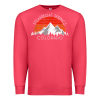 Cardinal retro vintage steamboat springs colorado distressed t shirt Premium Sweatshirt - linhVisuals
