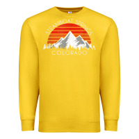 Lemon retro vintage steamboat springs colorado distressed t shirt Premium Sweatshirt - linhVisuals