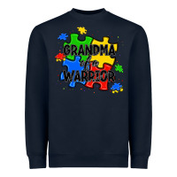 Navy grandma of a warrior Heavyweight Sweatshirt - JahusDesignShop