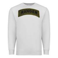 Dove Grey army ranger tab subdued infantry grunt pullover hoodie Premium Sweatshirt - linhVisuals