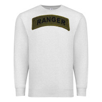 Oatmeal Heather army ranger tab subdued infantry grunt pullover hoodie Premium Sweatshirt - linhVisuals