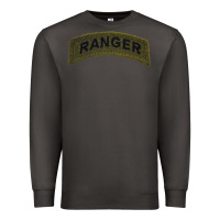 Smoke army ranger tab subdued infantry grunt pullover hoodie Premium Sweatshirt - linhVisuals