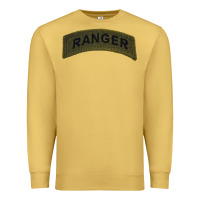 Antique Gold army ranger tab subdued infantry grunt pullover hoodie Premium Sweatshirt - linhVisuals