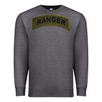 Charcoal Heather army ranger tab subdued infantry grunt pullover hoodie Premium Sweatshirt - linhVisuals
