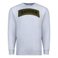 Heather Grey army ranger tab subdued infantry grunt pullover hoodie Premium Sweatshirt - linhVisuals