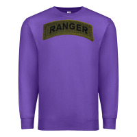 Purple army ranger tab subdued infantry grunt pullover hoodie Premium Sweatshirt - linhVisuals