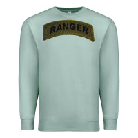 Seafoam army ranger tab subdued infantry grunt pullover hoodie Premium Sweatshirt - linhVisuals