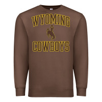 Chestnut kids wyoming cowboys apparel gameday arch over cowboys t shirt Premium Sweatshirt - linhVisuals
