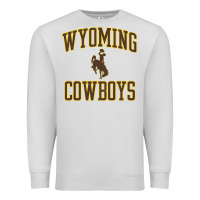 Dove Grey kids wyoming cowboys apparel gameday arch over cowboys t shirt Premium Sweatshirt - linhVisuals