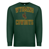 Sports Green kids wyoming cowboys apparel gameday arch over cowboys t shirt Premium Sweatshirt - linhVisuals