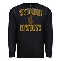 Black kids wyoming cowboys apparel gameday arch over cowboys t shirt Premium Sweatshirt - linhVisuals