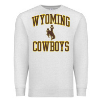 Oatmeal Heather kids wyoming cowboys apparel gameday arch over cowboys t shirt Premium Sweatshirt - linhVisuals
