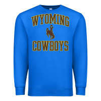 True Royal kids wyoming cowboys apparel gameday arch over cowboys t shirt Premium Sweatshirt - linhVisuals
