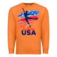 Carrot ice skating dance support the team tshirt usa flag t shirt Premium Sweatshirt - linhVisuals