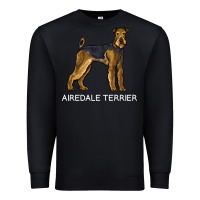 Black airedale terrier crazy dog lover sweatshirt Premium Sweatshirt - linhVisuals