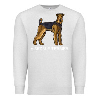 Oatmeal Heather airedale terrier crazy dog lover sweatshirt Premium Sweatshirt - linhVisuals