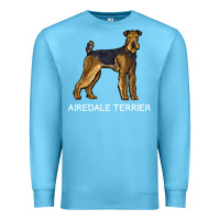 Ocean Blue airedale terrier crazy dog lover sweatshirt Premium Sweatshirt - linhVisuals