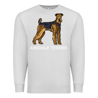 Dove Grey airedale terrier crazy dog lover sweatshirt Premium Sweatshirt - linhVisuals