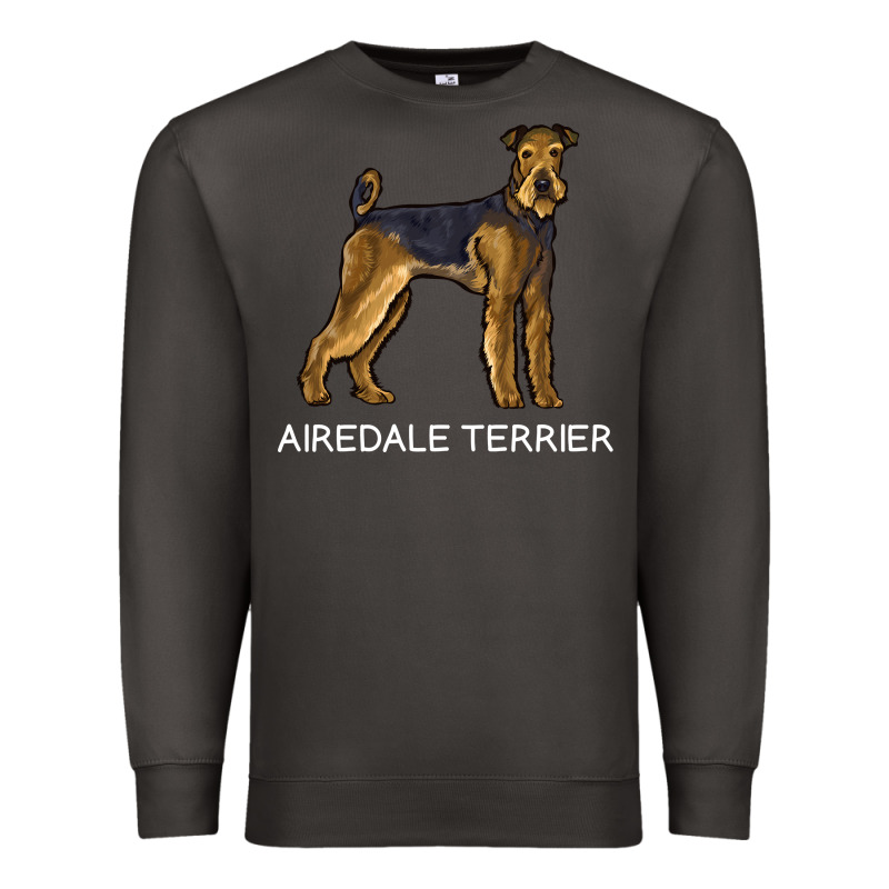 Airedale Terrier Crazy Dog Lover Sweatshirt Premium Sweatshirt by linhVisuals | Teevron