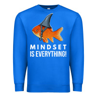 True Royal mindset motivational quote cute goldfish shark fish t shirt Premium Sweatshirt - linhVisuals