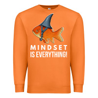 Carrot mindset motivational quote cute goldfish shark fish t shirt Premium Sweatshirt - linhVisuals