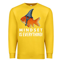 Lemon mindset motivational quote cute goldfish shark fish t shirt Premium Sweatshirt - linhVisuals