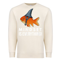 Sandshell mindset motivational quote cute goldfish shark fish t shirt Premium Sweatshirt - linhVisuals