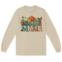Mushroom thankful mama Long Sleeve Tee - BundleAndBundleShop