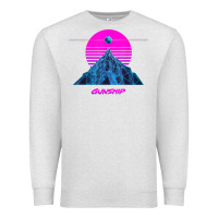 Oatmeal Heather pink sun   official gunship t shirt Premium Sweatshirt - linhVisuals