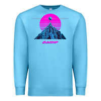Ocean Blue pink sun   official gunship t shirt Premium Sweatshirt - linhVisuals