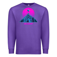 Purple pink sun   official gunship t shirt Premium Sweatshirt - linhVisuals