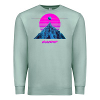 Seafoam pink sun   official gunship t shirt Premium Sweatshirt - linhVisuals